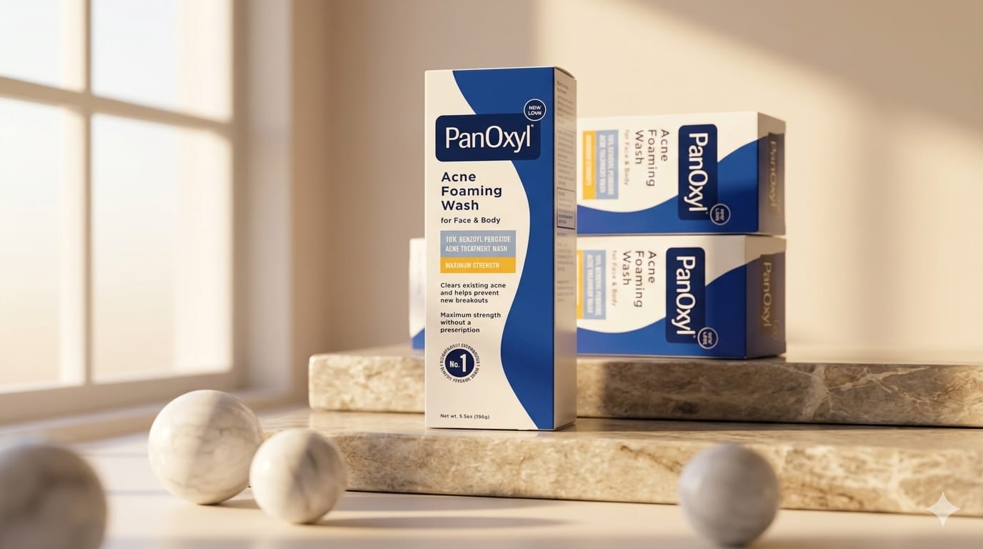 PanOxyl Acne Foaming Wash - Maximum Strength 10% Benzoyl Peroxide (5.5oz)