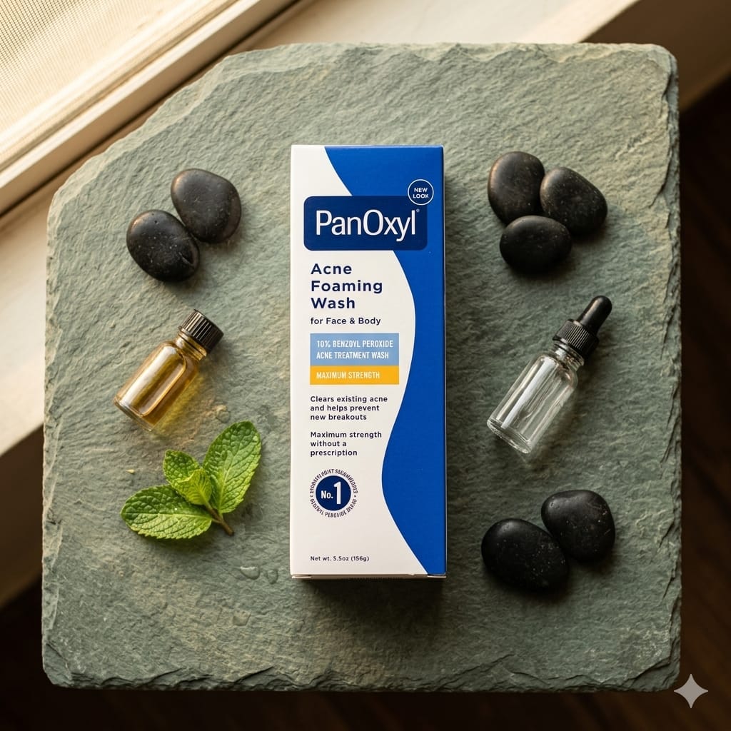 PanOxyl Acne Foaming Wash - Maximum Strength 10% Benzoyl Peroxide (5.5oz)